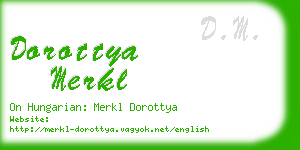 dorottya merkl business card